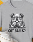 Got Balls? Volume 4, Unisex T-Shirt-Sport Grey. A perfect gift for dog lovers and dog owners. Design by Dog Gang
