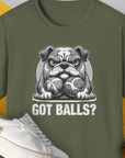 Got Balls? Volume 4, Unisex T-Shirt-Military Green, Design by Dog Gang