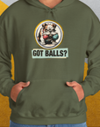 Got Balls? Volume 1, Unisex Hoodie-, Design by Dog Gang