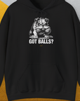 Got Balls? Volume 3, Unisex Hoodie-Black. A perfect gift for dog lovers and dog owners. Design by Dog Gang