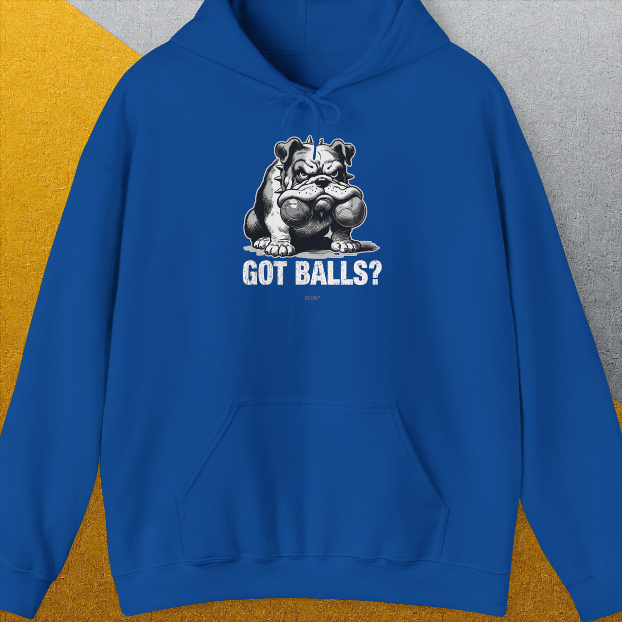 Got Balls? Volume 3, Unisex Hoodie-Royal, Design by Dog Gang