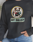 Got Balls? Volume 1, Unisex Sweatshirt-, Design by Dog Gang