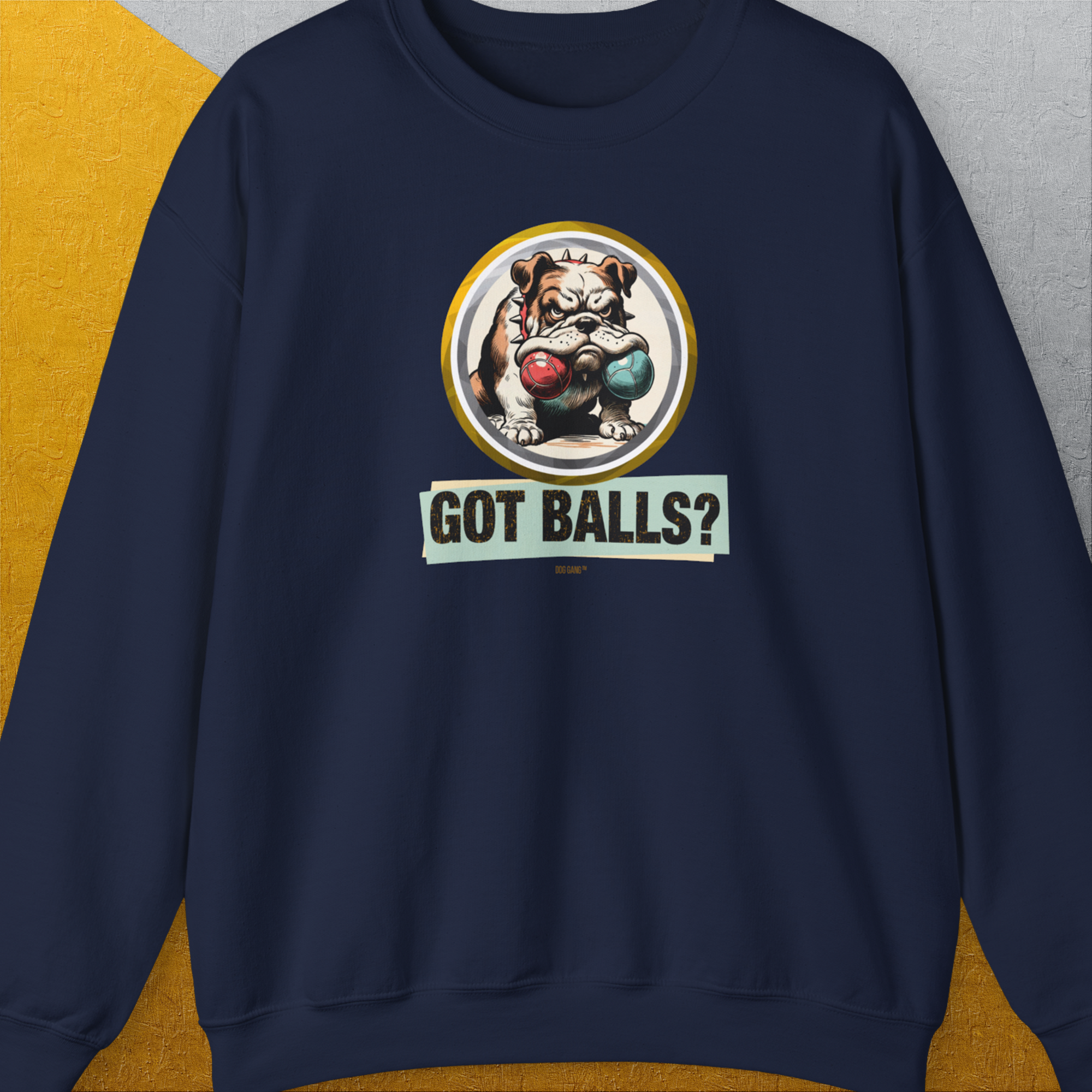 Got Balls? Volume 1, Unisex Sweatshirt-Navy, Design by Dog Gang