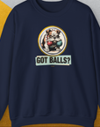 Got Balls? Volume 1, Unisex Sweatshirt-Navy, Design by Dog Gang