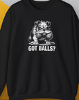 Got Balls? Volume 3, Unisex Sweatshirt-Black, a cool design with a funny saying from Dog Gang