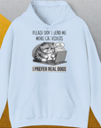 Cat Videos Series, Volume 1, Unisex Hoodie-Light Blue- Lustiger Spruch mit Hund. Bequemes und weiches Kapuzen-Sweatshirt. Für Hundefreunde, in- und outdoor. Design by Dog Gang
