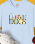 I Love Dogs - Series I, Volume 10, Unisex T-Shirt-Light Blue, Design by Dog Gang