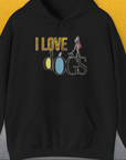 I Love Dogs - Series I, Volume 2, Unisex Hoodie-Black, Design by Dog Gang