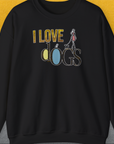 I Love Dogs - Series I, Volume 2, Unisex Sweatshirt-Black, Design by Dog Gang