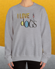 I Love Dogs - Series I, Volume 2, Unisex Sweatshirt-. A perfect gift for dog lovers and dog owners. Design by Dog Gang