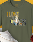 I Love Dogs - Series I, Volume 3, Unisex T-Shirt-Military Green, Design by Dog Gang