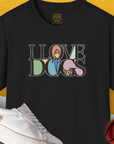 I Love Dogs - Series I, Volume 5, Unisex T-Shirt-Black, Design by Dog Gang