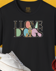 I Love Dogs - Series I, Volume 6, Unisex T-Shirt-Black, Design by Dog Gang