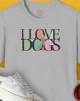 I Love Dogs - Series I, Volume 6, Unisex T-Shirt-Sport Grey, Design by Dog Gang