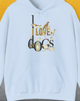 I Love Dogs - Series I, Volume 1, Unisex Hoodie-Light Blue, Design by Dog Gang