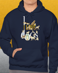 I Love Dogs - Series I, Volume 1, Unisex Hoodie-. For dog lovers and dog owners. Design by Dog Gang