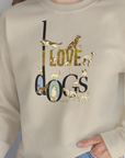 I Love Dogs - Series I, Volume 1, Unisex Sweatshirt-, a fun and stylish sweatshirt design for dog lovers from Dog Gang