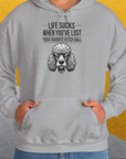 Life Sucks When You've Lost Your Favorite Fetch Ball, Volume 7, Unisex Hoodie-cooles Shirt mit lustigem Spruch für Hundefreunde, Design by Dog Gang