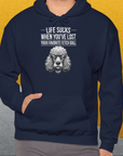 Life Sucks When You've Lost Your Favorite Fetch Ball, Volume 7, Unisex Hoodie-Kapuzensweatshirt für Hundefreunde, lustiger Spruch mit Hund, Design by Dog Gang