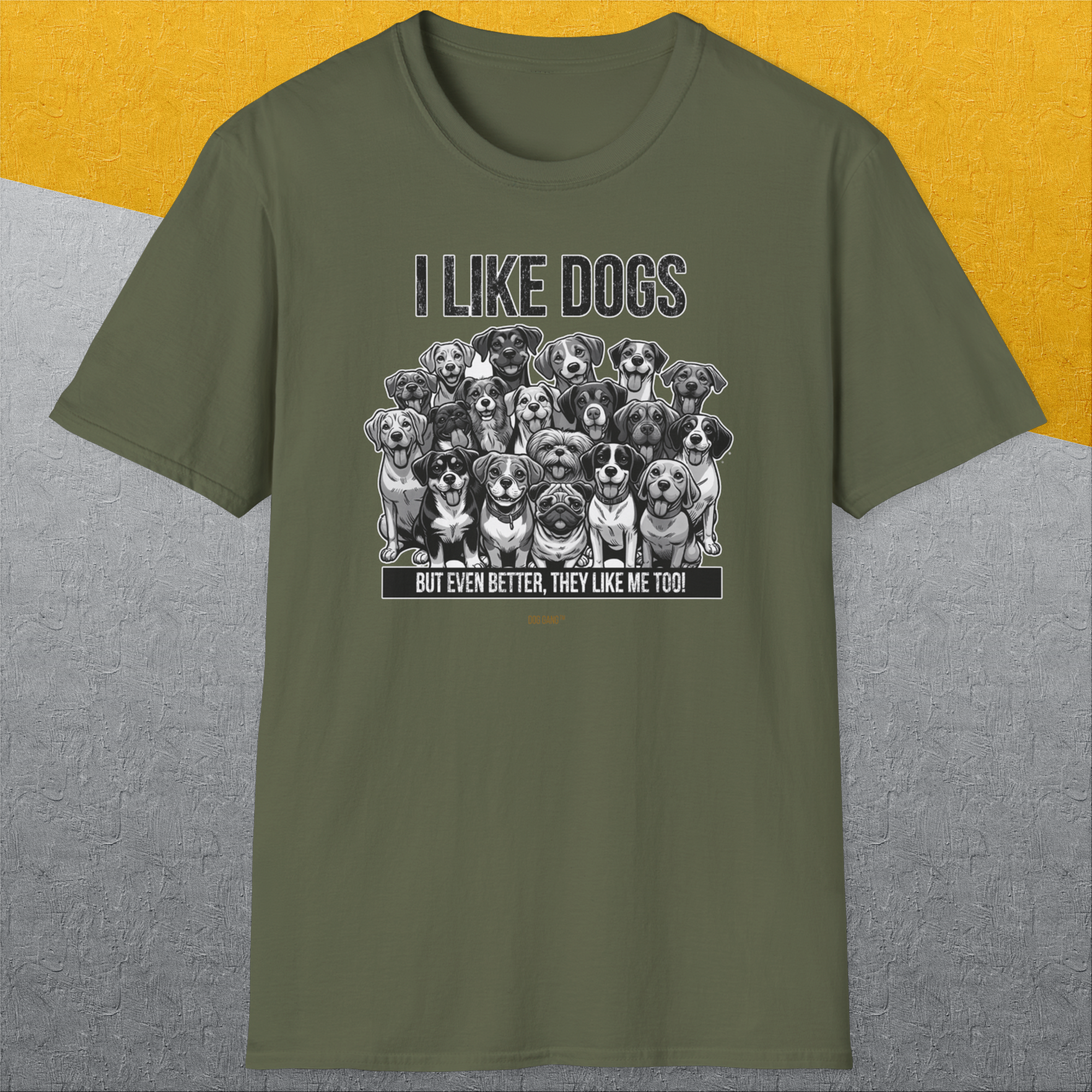 I Like Dogs And They Like Me Too, Volume 3, Unisex T-Shirt-, a cool and stylish design with a funny saying from Dog Gang