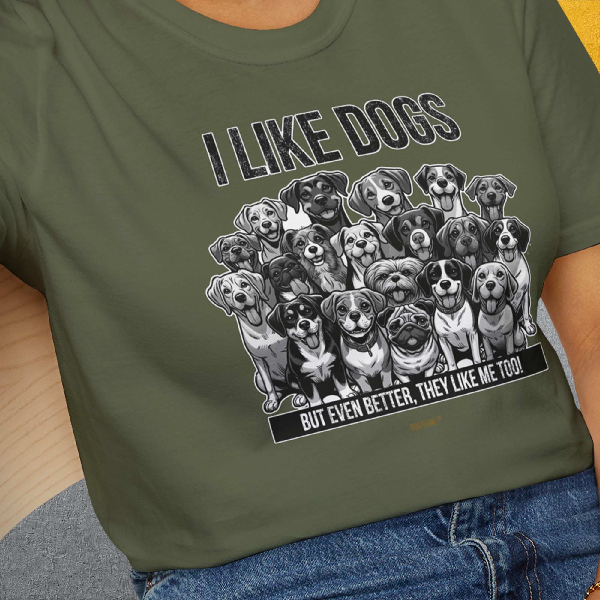I Like Dogs And They Like Me Too, Volume 3, Unisex T-Shirt-, a fun and stylish design for dog lovers from Dog Gang