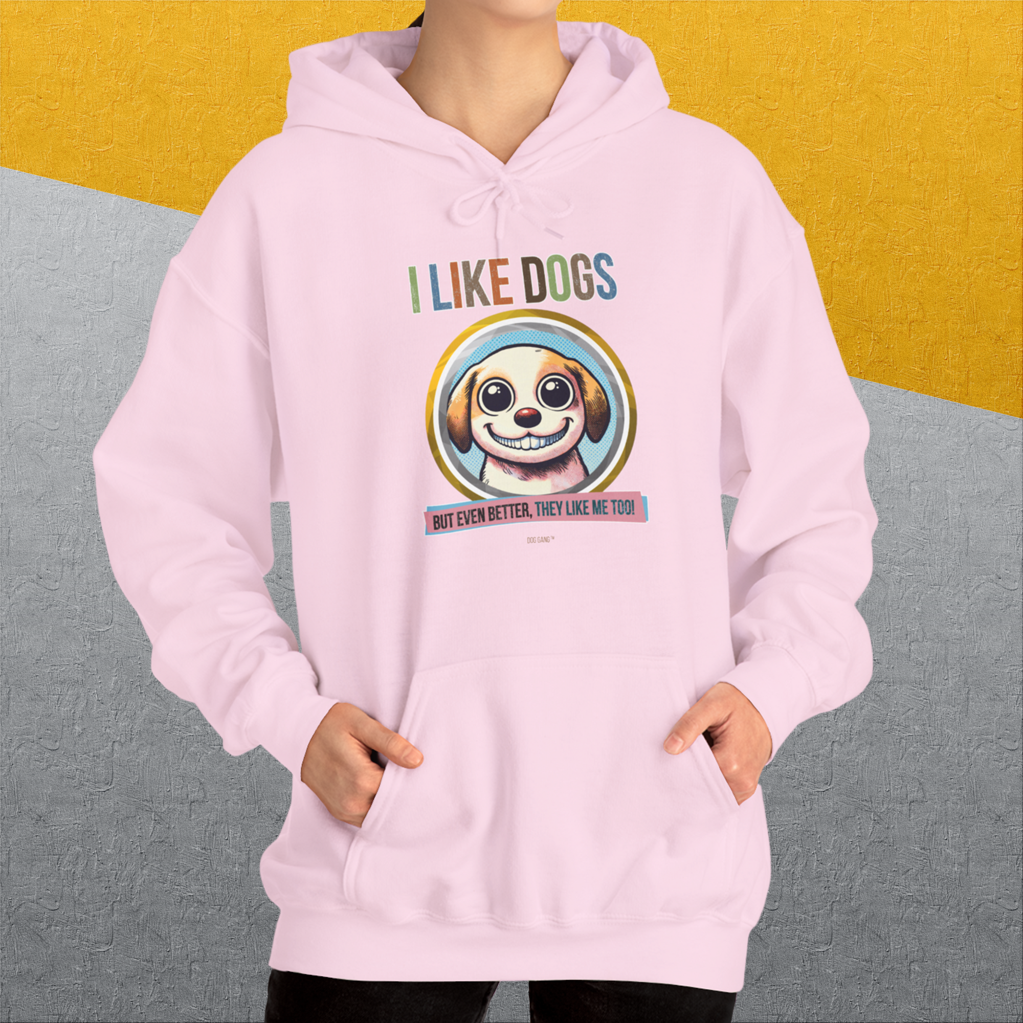 I Like Dogs And They Like Me Too, Volume 1, Unisex Hoodie-. A perfect gift for dog lovers and dog owners. Design by Dog Gang