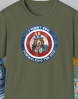 I Want You For Walking The Dog, Volume 1, Unisex T-Shirt-Military Green, Design by Dog Gang