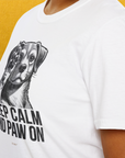 Keep Calm And Paw On, Volume 1, Unisex T-Shirt-, Design by Dog Gang