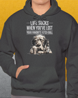 Life Sucks When You've Lost Your Favorite Fetch Ball, Volume 5, Unisex Hoodie-lustiger Spruch auf bequemen Kapuzenpulli für in und outdoor, speziell für Hundeliebhaber, Design by Dog Gang