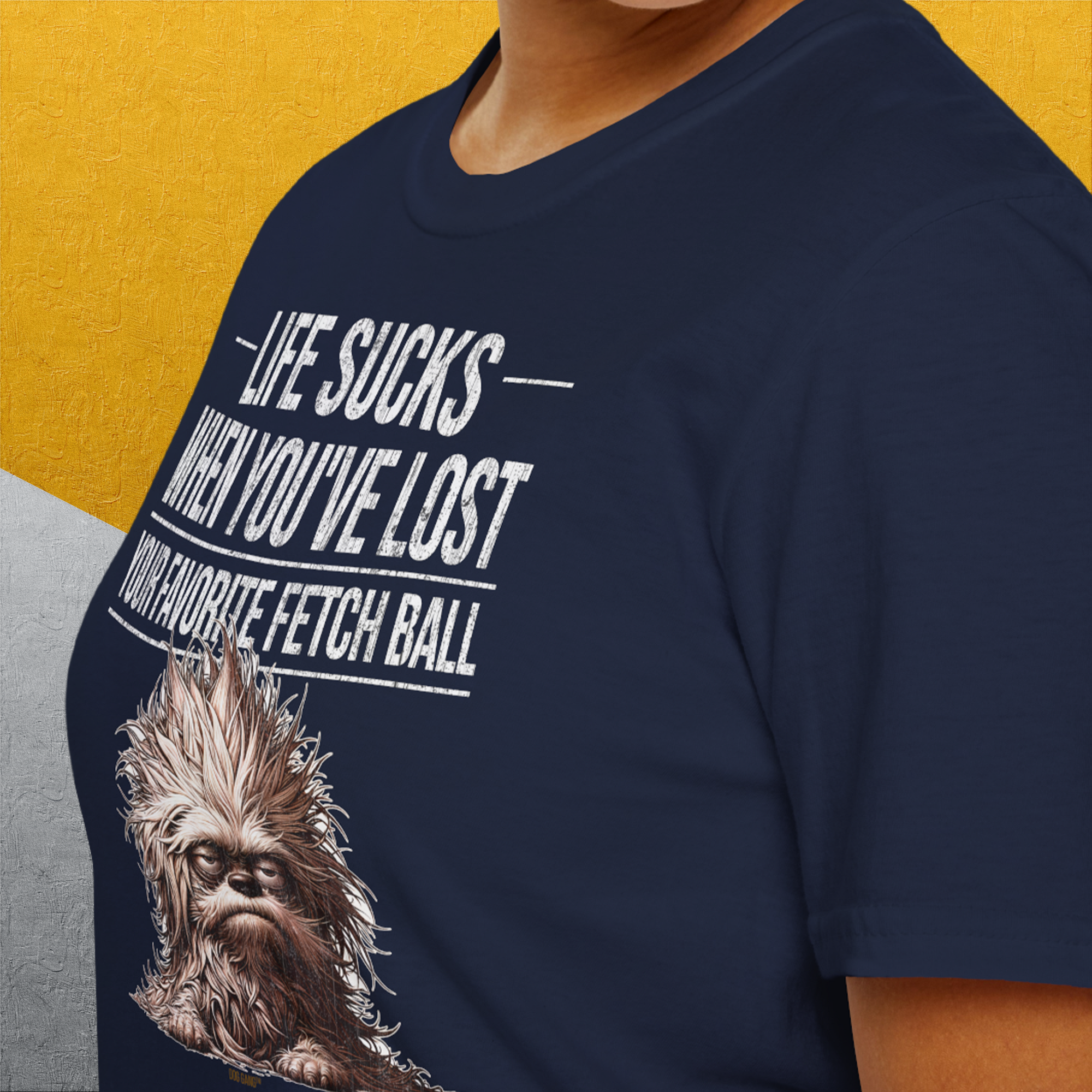Life Sucks When You've Lost Your Favorite Fetch Ball, Volume 3, Unisex T-Shirt-bequemes Softstyle - Tshirt. Lustiger Spruch mit Hund. Für Hundefreunde, in- und outdoor. Design by Dog Gang