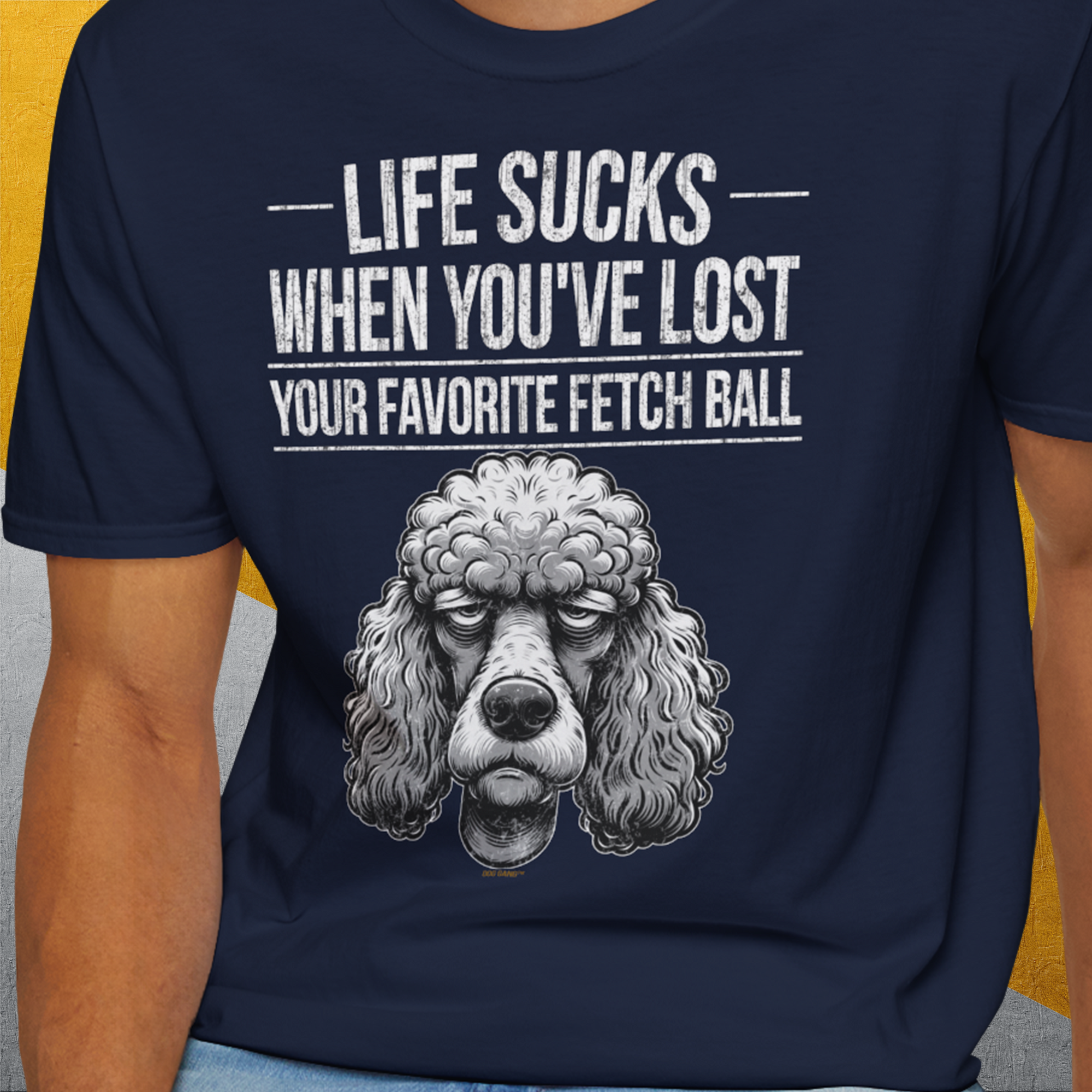 Life Sucks When You've Lost Your Favorite Fetch Ball, Volume 7, Unisex T-Shirt-bequemes Softstyle - Tshirt. Lustiger Spruch mit Hund. Für Hundefreunde, in- und outdoor. Design by Dog Gang