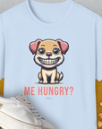 Me Hungry? Volume 1, Unisex T-Shirt-Light Blue, Design by Dog Gang