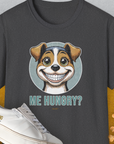 Me Hungry? Volume 4, Unisex T-Shirt-Dark Heather, Design by Dog Gang