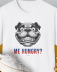 Me Hungry? Volume 5, Unisex T-Shirt-White. A perfect gift for dog lovers and dog owners. Design by Dog Gang