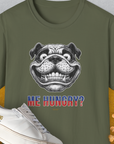 Me Hungry? Volume 5, Unisex T-Shirt-Military Green, Design by Dog Gang