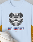 Me Hungry? Volume 5, Unisex T-Shirt-Light Blue, Design by Dog Gang