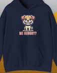 Me Hungry? Volume 1, Unisex Hoodie-Navy, Design by Dog Gang
