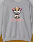 Me Hungry? Volume 1, Unisex Sweatshirt-Sport Grey. A perfect gift for dog lovers and dog owners. Design by Dog Gang