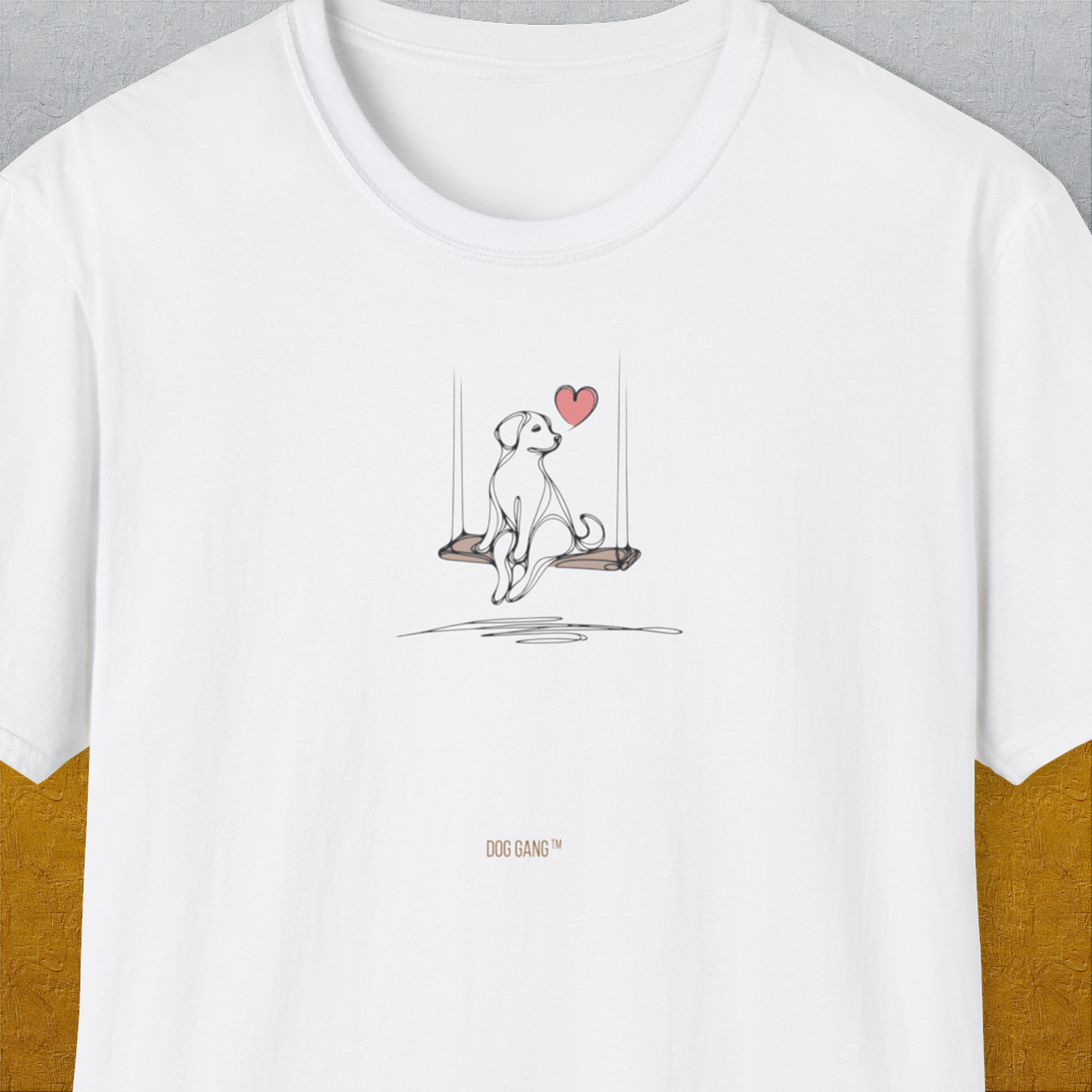 The Dog Gang Minimalistic Series I, Volume 1, Unisex T-Shirt-White-Design made by Dog Gang