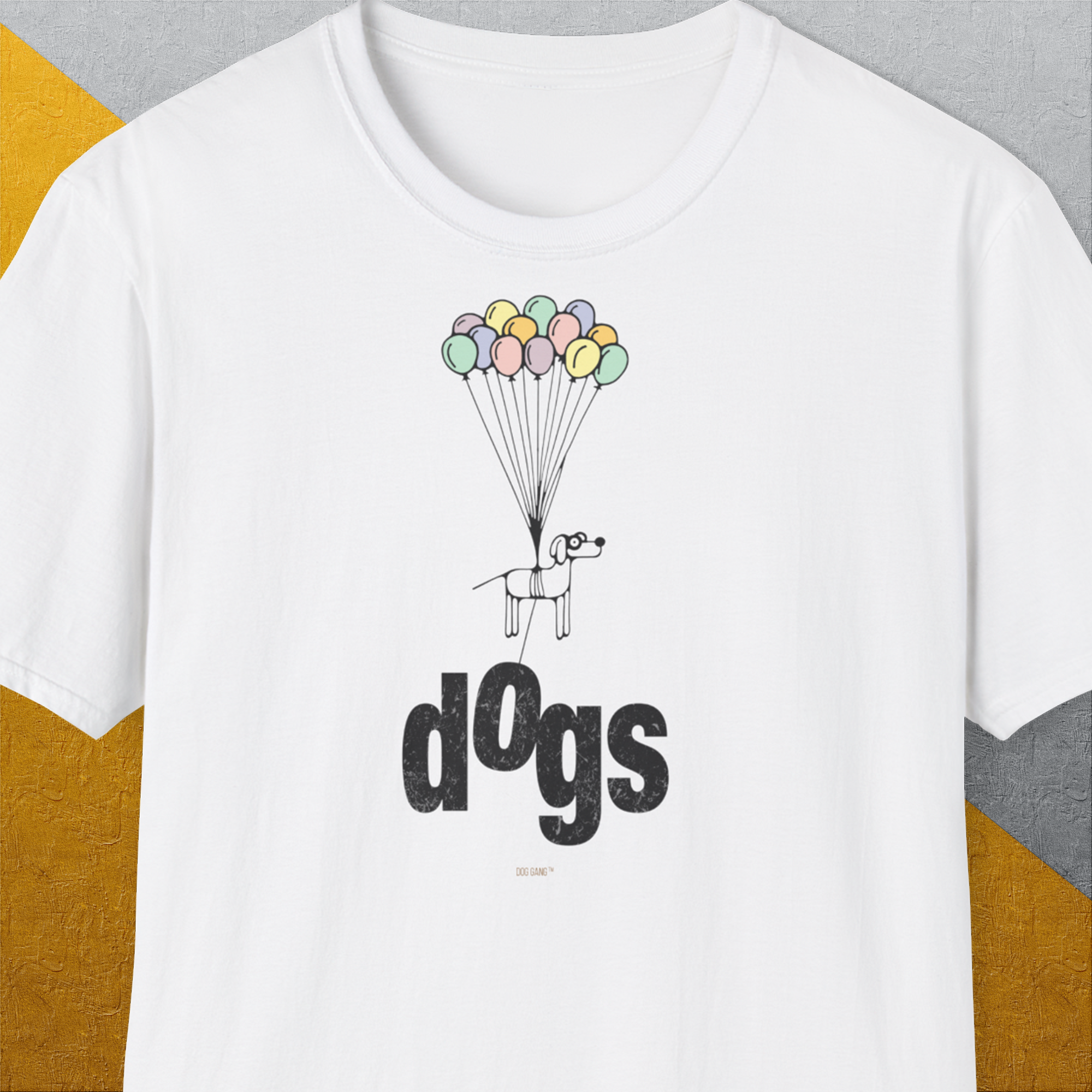 The Dog Gang Minimalistic Series II, Volume 1, Unisex T-Shirt, lustiger Spruch mit Hund. Für humorvolle Hundefreunde. Design by Dog Gang