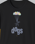 The Dog Gang Minimalistic Series II, Volume 1, Unisex T-Shirt-Black-bequemes Softstyle - Tshirt. Lustiger Spruch mit Hund. Für Hundefreunde, in- und outdoor. Design by Dog Gang