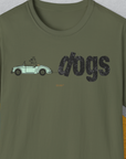 The Dog Gang Minimalistic Series II, Volume 2, Unisex T-Shirt-Military Green-funny dog lover Shirtdesign by Dog Gang