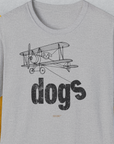 The Dog Gang Minimalistic Series II, Volume 4, Unisex T-Shirt-Sport Grey. A perfect gift for dog lovers and dog owners. Design by Dog Gang
