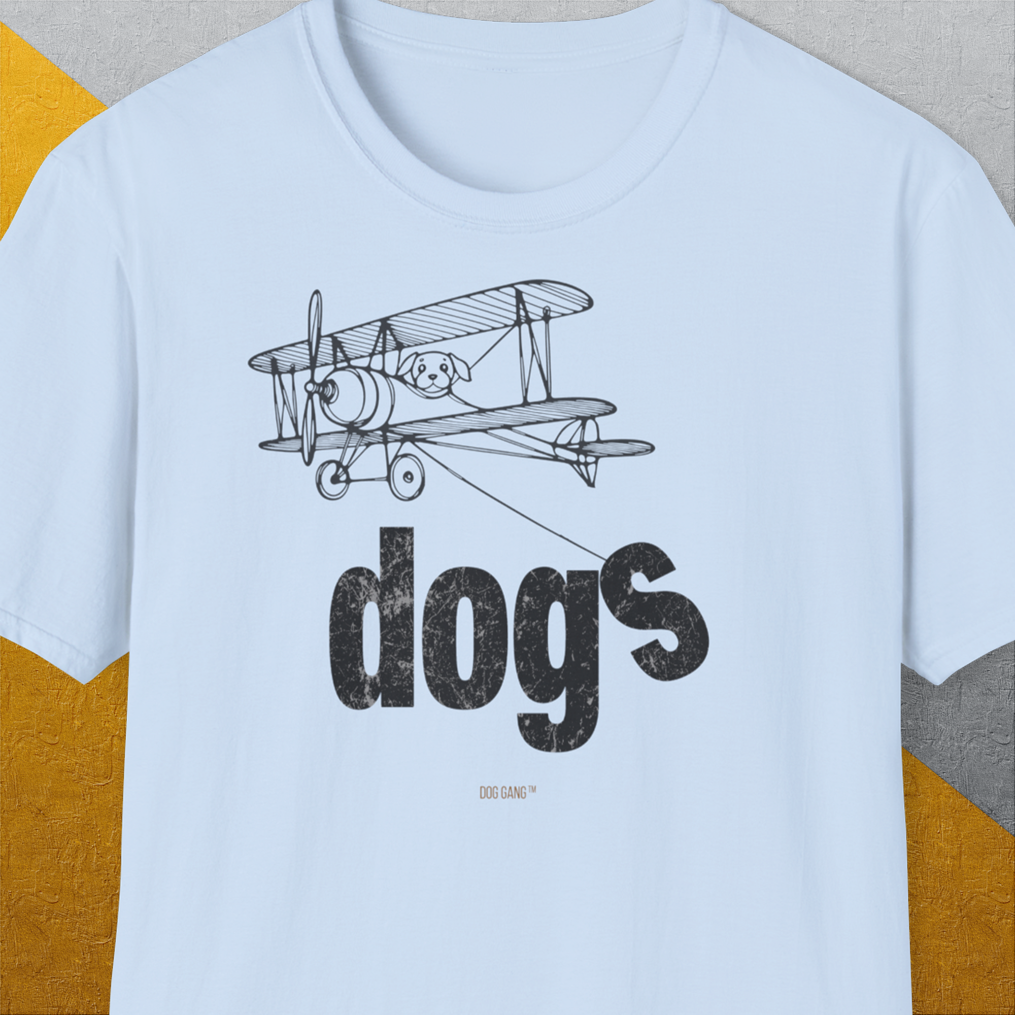 The Dog Gang Minimalistic Series II, Volume 4, Unisex T-Shirt-Light Blue-Design made by Dog Gang