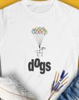 The Dog Gang Minimalistic Series II, Volume 1, Women's T-Shirt-White. For dog lovers and dog owners. Design by Dog Gang