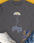The Dog Gang Minimalistic Series II, Volume 1, Women's T-Shirt-Charcoal. A dog-themed Design from Dog Gang