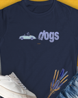 The Dog Gang Minimalistic Series II, Volume 2, Women's T-Shirt-Navy. A dog-themed Design from Dog Gang