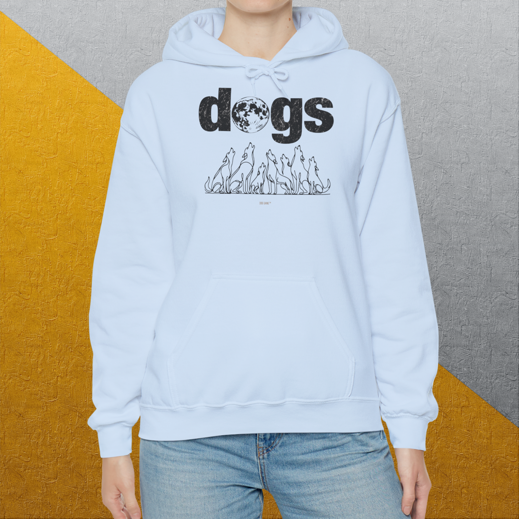 The Dog Gang Minimalistic Series II, Volume 3, Unisex Hoodie-, a cool and stylish design with a funny saying from Dog Gang