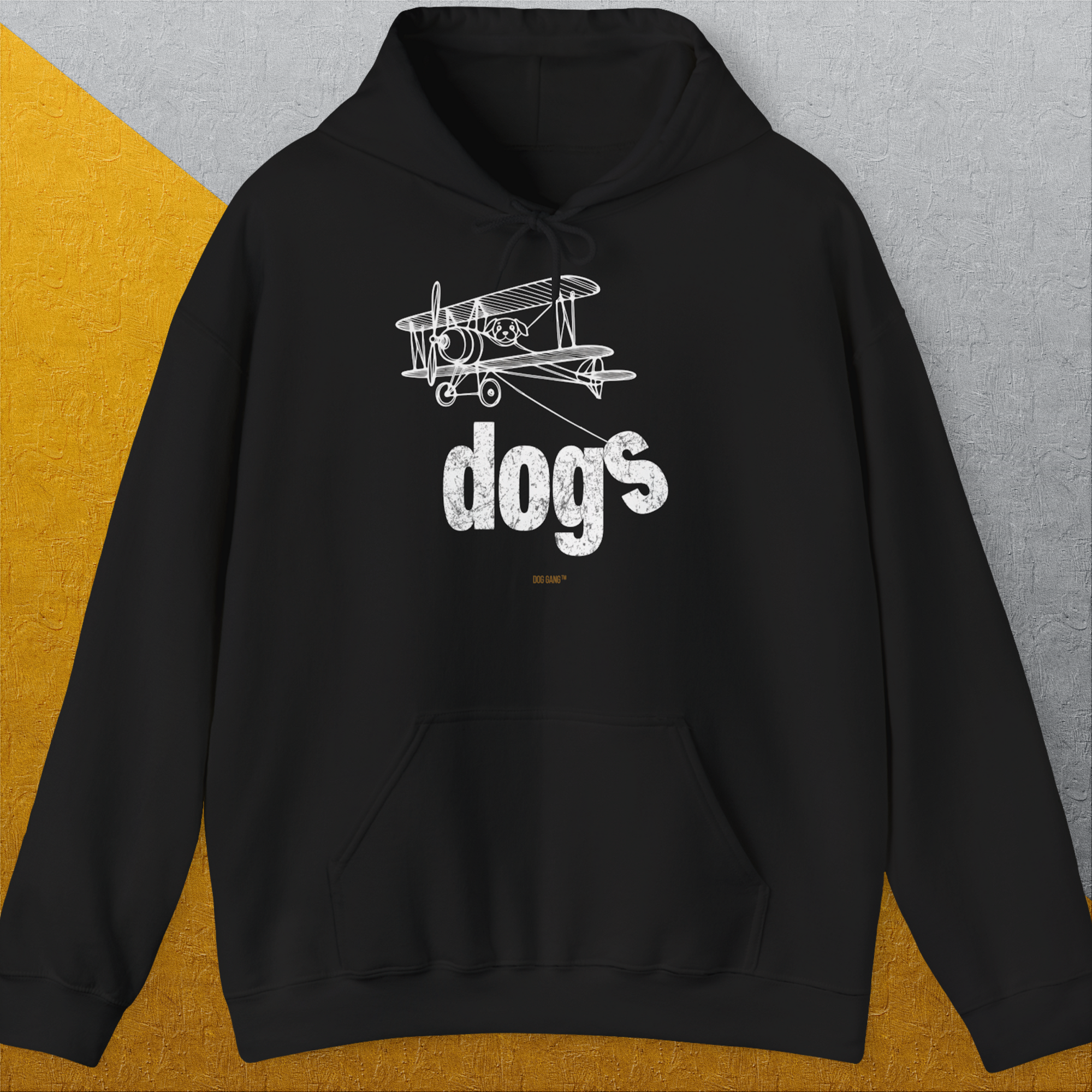 The Dog Gang Minimalistic Series II, Volume 4, Unisex Hoodie-Black- dog lover Shirtdesign made by Dog Gang