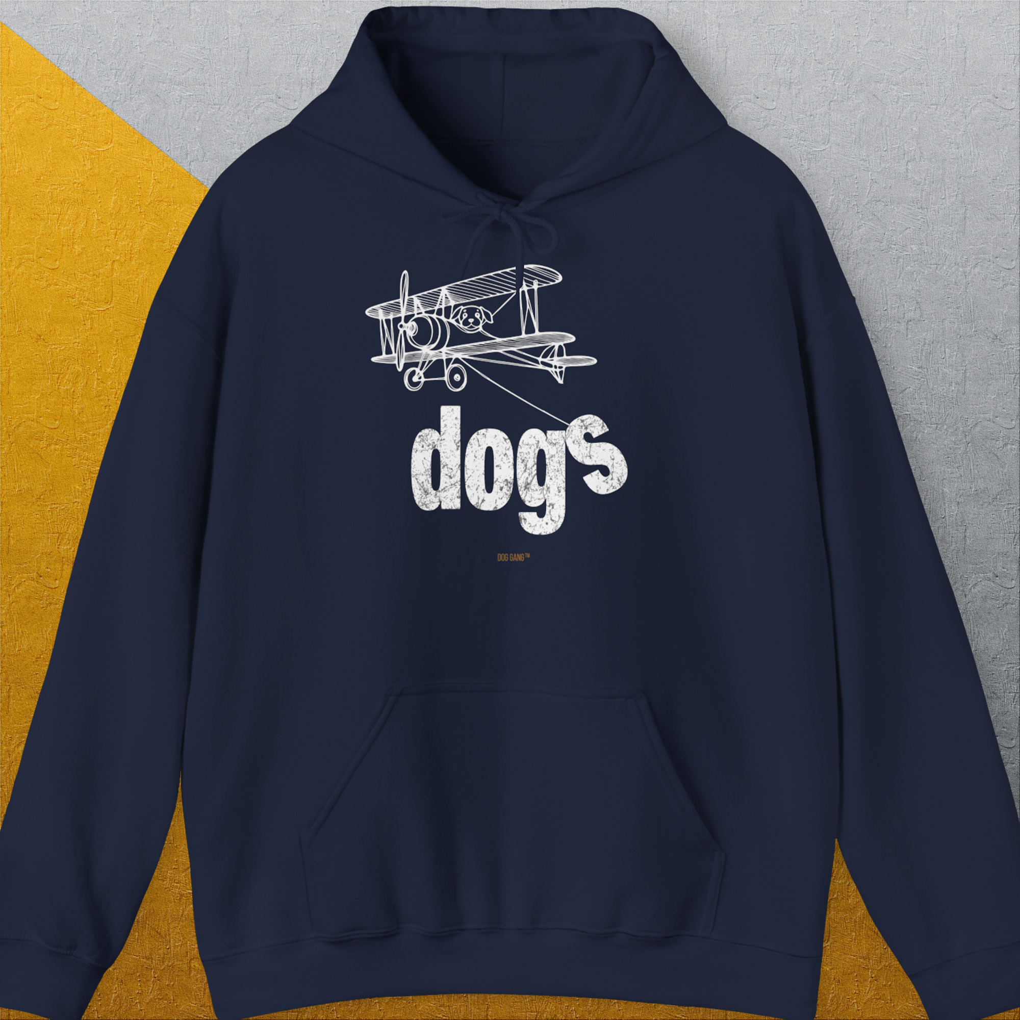 The Dog Gang Minimalistic Series II, Volume 4, Unisex Hoodie-Navy- dog lover Shirtdesign made by Dog Gang
